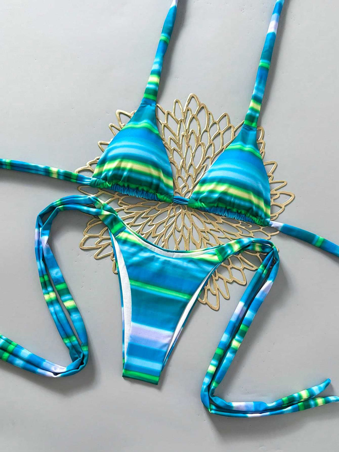 Damen Triangel-Bikini mit verstellbaren Bändern Echo Archiv
