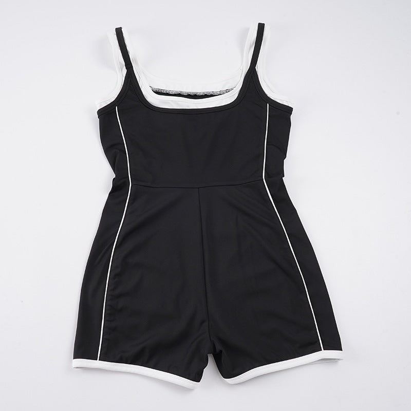 Damen Sportlicher Jumpsuit mit verstellbaren Trägern und atmungsaktiver Funktion Echo Archiv