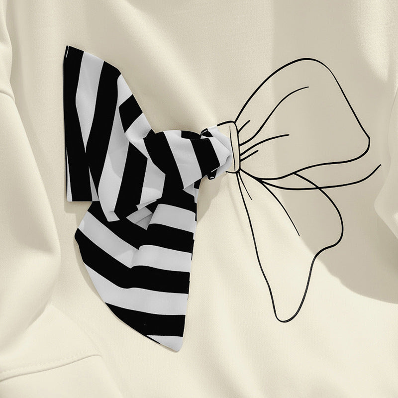 Damen Lässiger Sweatshirt mit Schleifen-Design Echo Archiv
