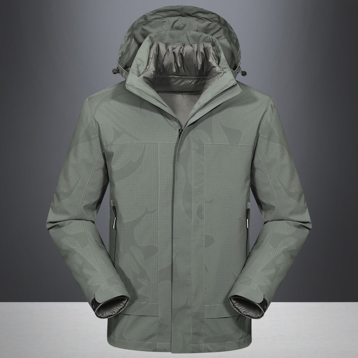 Herren Wasserdichte Outdoorjacke mit Kapuze und atmungsaktivem Ripstop-Material Echo Archiv