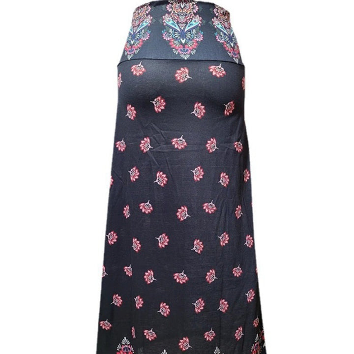 Damen nan Maxirock mit Elastikbund und Eingrifftaschen im Boho-Muster Echo Archiv