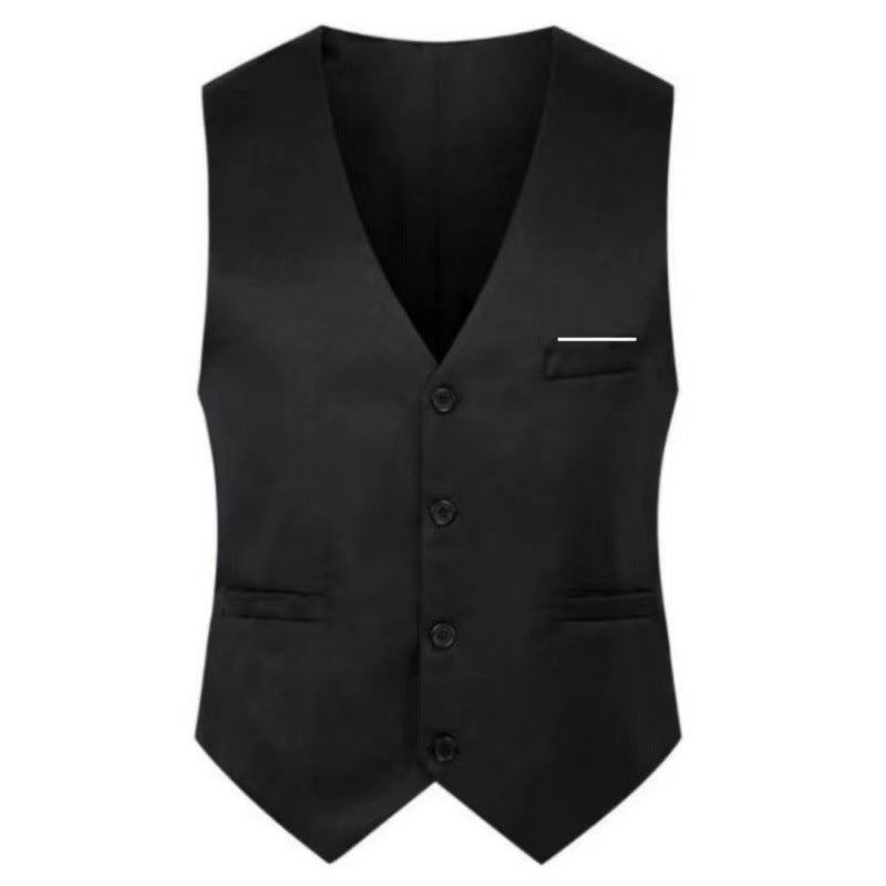 Herren nan elegante Satinweste mit V-Ausschnitt und schmal geschnittene Anzughose Echo Archiv