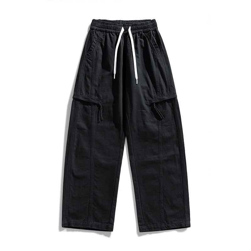Herren Weite Cargo-Jogginghose im Baggy‑Schnitt mit Kordelbund & Mehrfachtaschen Echoarchiv