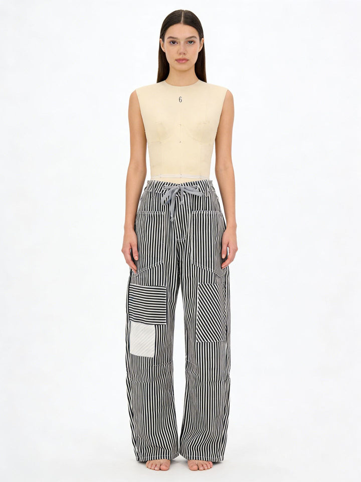 Damen weite Cargo-Hose mit praktischen Taschen und einzigartigem Design Echo Archiv