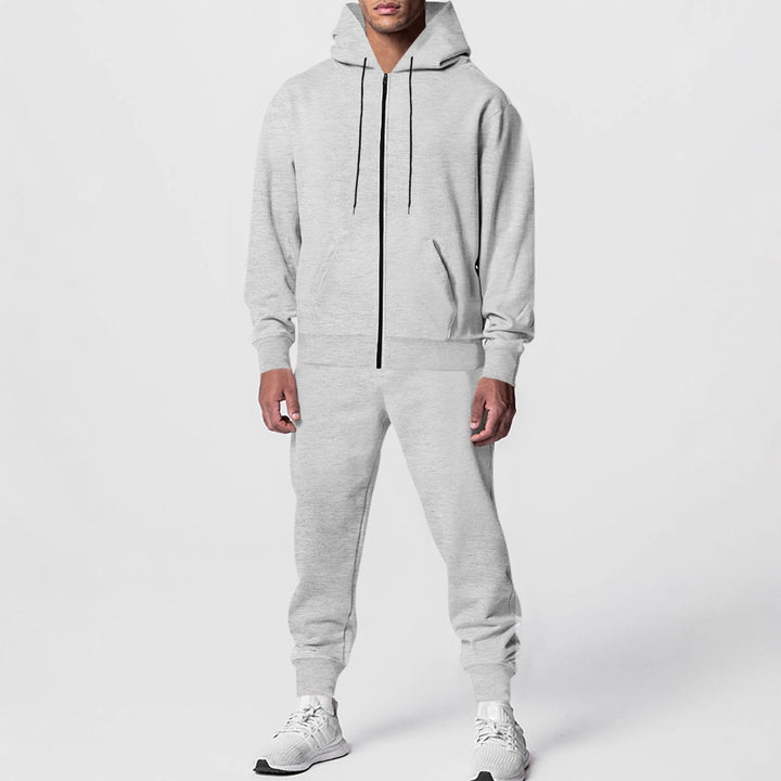 Herren Sportlicher Fleece-Jogginganzug mit Kapuze Echoarchiv