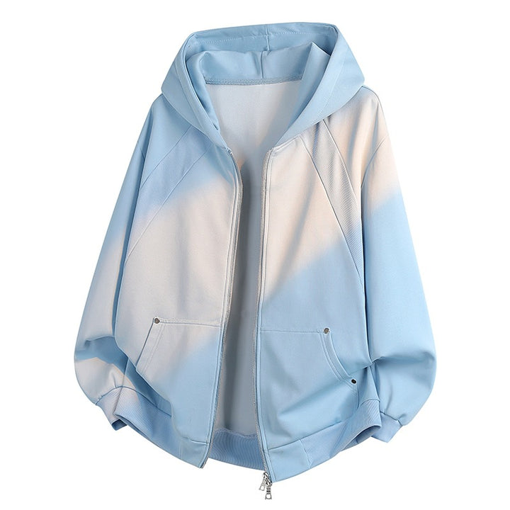 Damen Oversize Kapuzen‑Zipjacke mit Raglanärmeln & Eingrifftaschen Echoarchiv