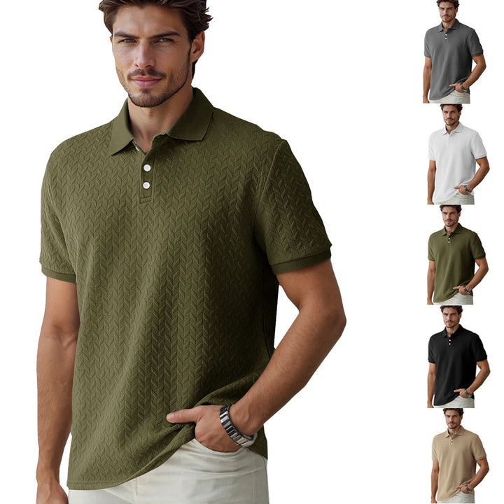 Herren Polohemd mit strukturiertem Design Echoarchiv