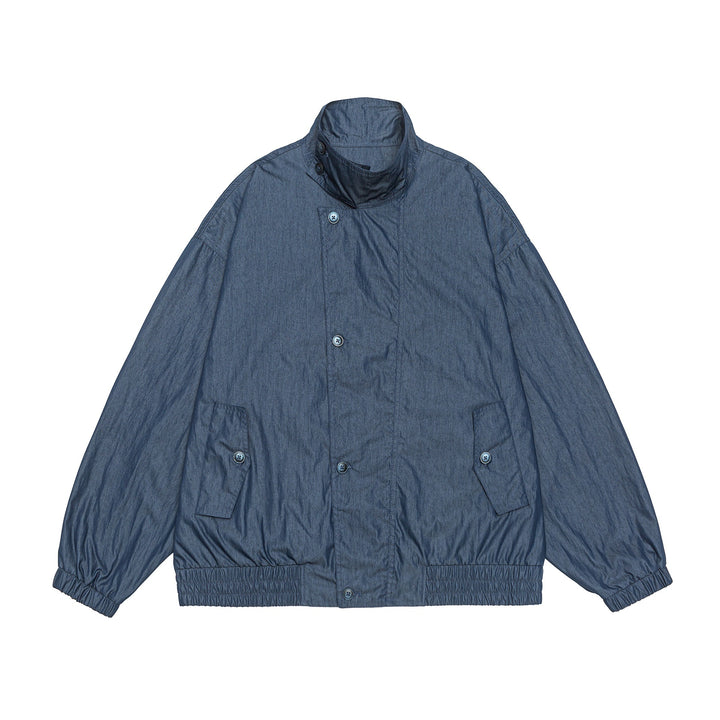 Unisex Leichter Boxy‑Blouson mit Funnel‑Kragen und Utility‑Taschen Echoarchiv