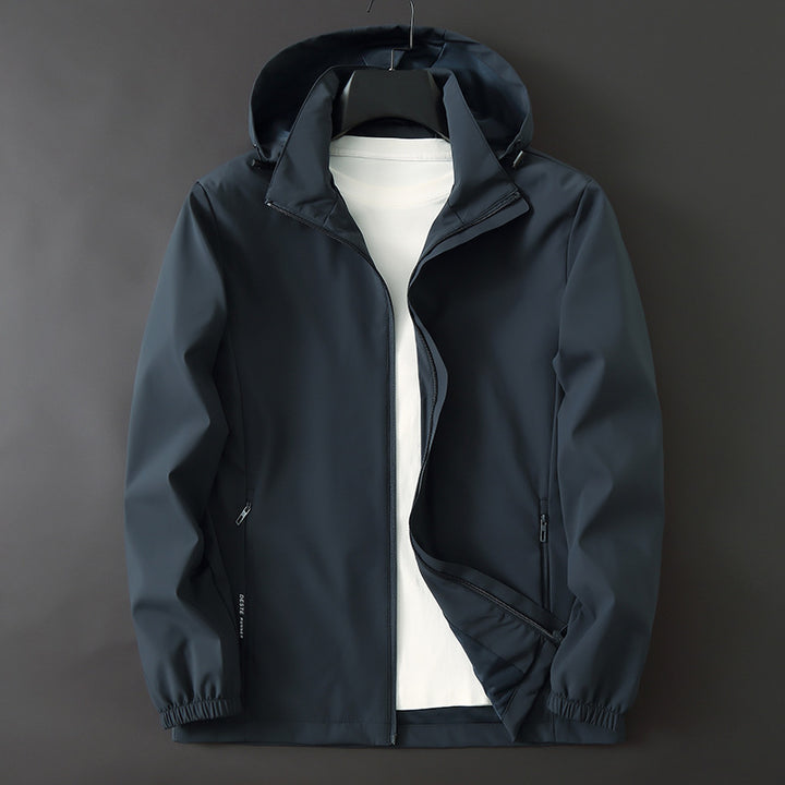 Herren Funktionale Slim‑Softshell‑Kapuzenjacke mit wasserabweisender Beschichtung und elastischen Bündchen Echo Archiv