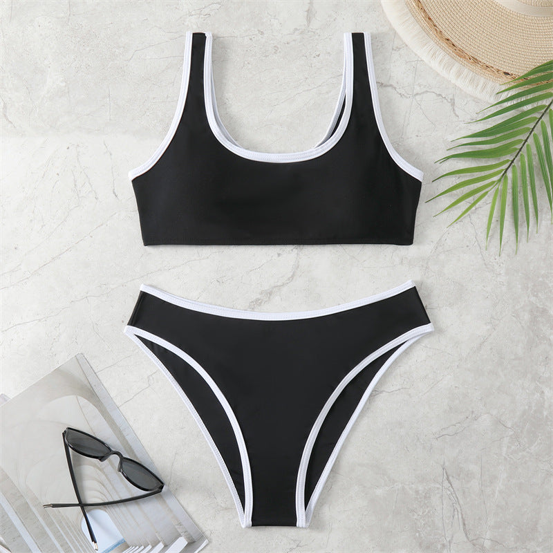 Damen Bikini-Set mit sportlichem Schnitt und hochtailliertem Höschen Echo Archiv