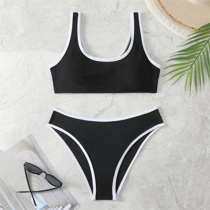 Damen Bikini-Set mit sportlichem Schnitt und hochtailliertem Höschen Echo Archiv