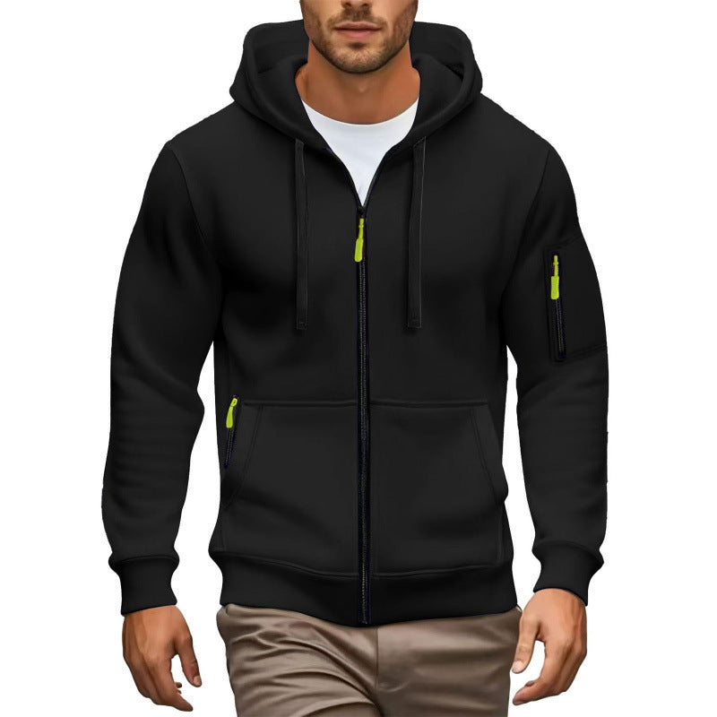Herren Hochwertiger Zip-Hoodie Echoarchiv