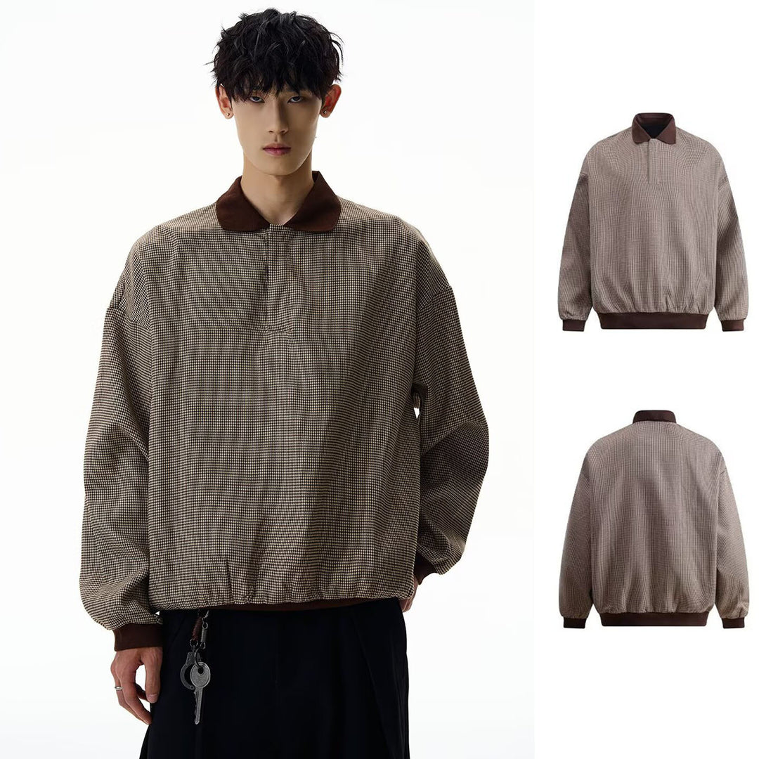 Herren Modischer Pullover mit Kragen Echoarchiv