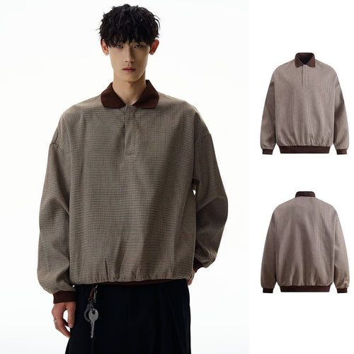 Herren Modischer Pullover mit Kragen Echoarchiv