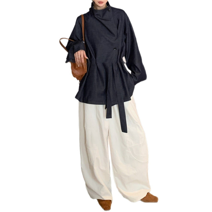 Damen Modische Oversized Blazerjacke Echoarchiv