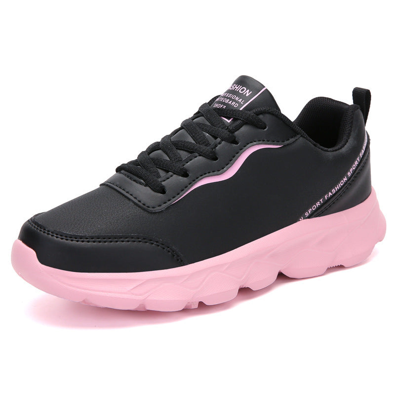 Damen nan urbaner Kunstleder-Sneaker mit gepolstertem Fersenkragen, stoßdämpfender Leichtsohle und Fersenlasche Echo Archiv