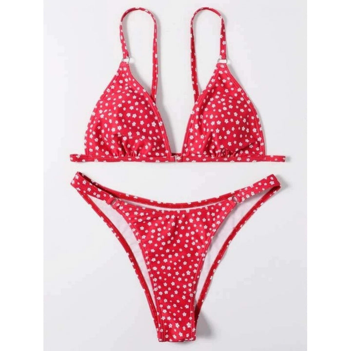 Damen Triangel-Bikini mit verspieltem Muster Echo Archiv