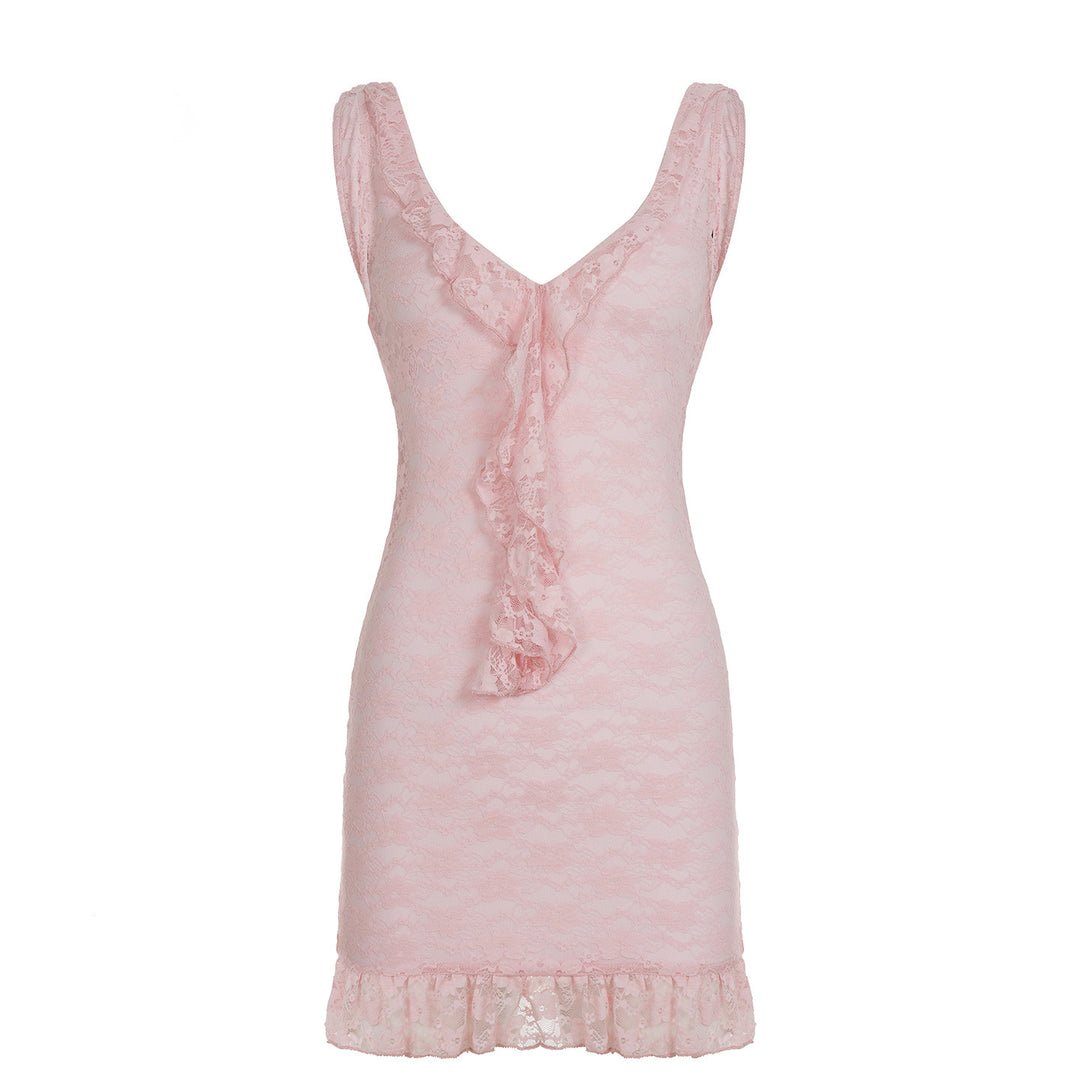 Damen Spitzen-Nachtkleid mit romantischen Rüschen Echo Archiv