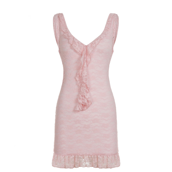 Damen Spitzen-Nachtkleid mit romantischen Rüschen Echo Archiv