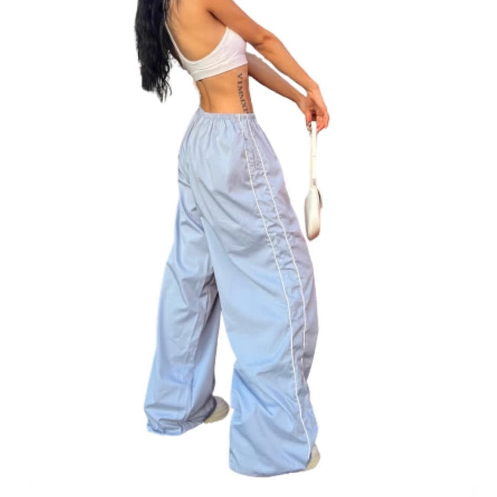 Damen Sportliche High-Waist Freizehhosen Echoarchiv