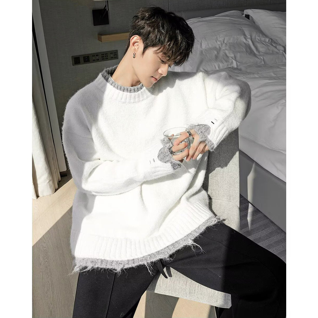 Damen Kuscheliger Oversized Pullover mit raffiniertem Schnitt Echoarchiv