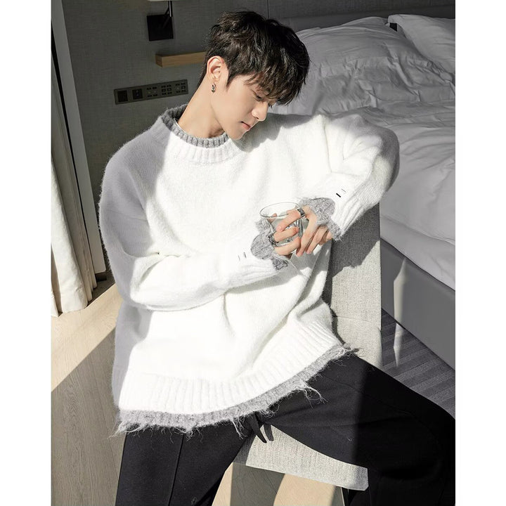 Damen Kuscheliger Oversized Pullover mit raffiniertem Schnitt Echoarchiv