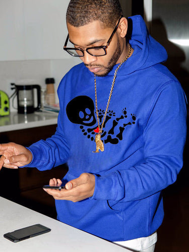 Herren Kapuzenpullover mit kreativem Skelett-Design Echoarchiv