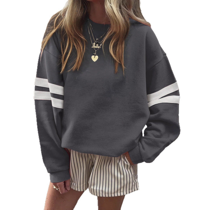 Damen Weit geschnittenes Sweatshirt mit Kontraststreifen an den Ärmeln Echo Archiv