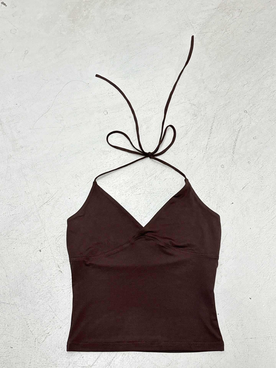 Damen Spaghettiträger Tanktop mit raffiniertem Wickeldesign – Orélia
