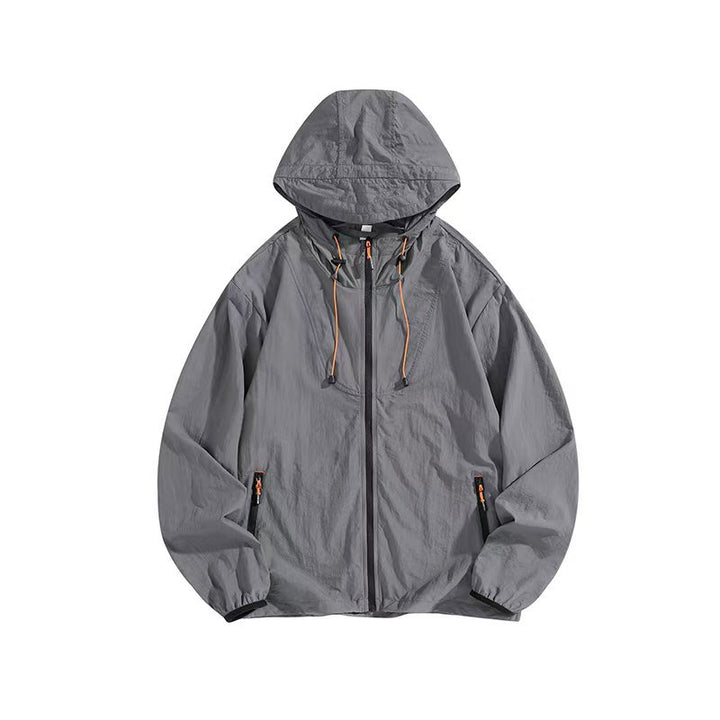 Herren Leichte Outdoorjacke mit Kapuze und praktischen Reißverschlusstaschen Echo Archiv