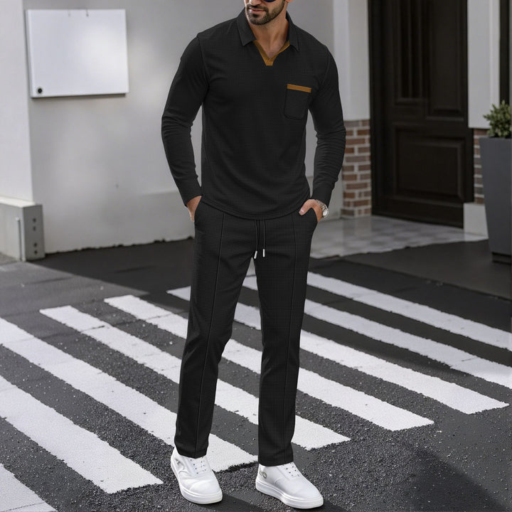 Herren Kombi-Outfit mit Poloshirt und Jogginghose Echoarchiv