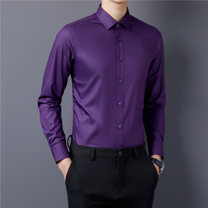 Herren Elegantes Langarmhemd Echoarchiv