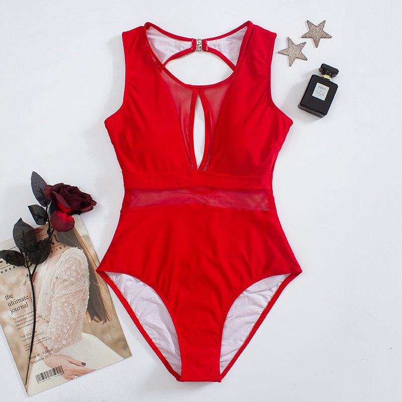 Damen Cut-Out Einteiler Badeanzug Echo Archiv