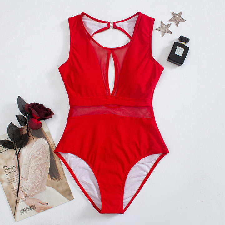 Damen Cut-Out Einteiler Badeanzug Echo Archiv
