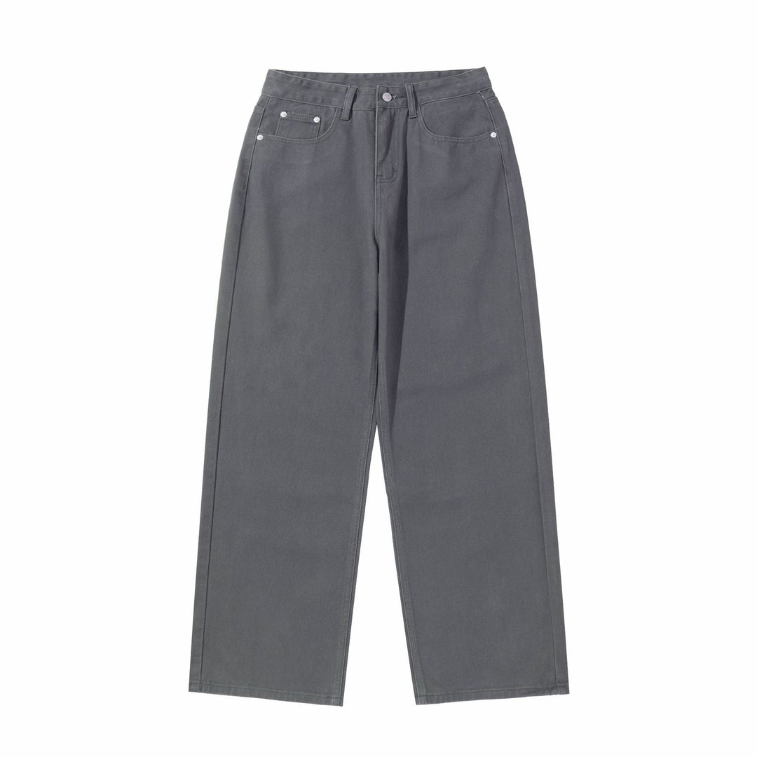 Damen Weite Cropped-Hose mit hohem Bund, geradem Bein und Five-Pocket-Design Echoarchiv