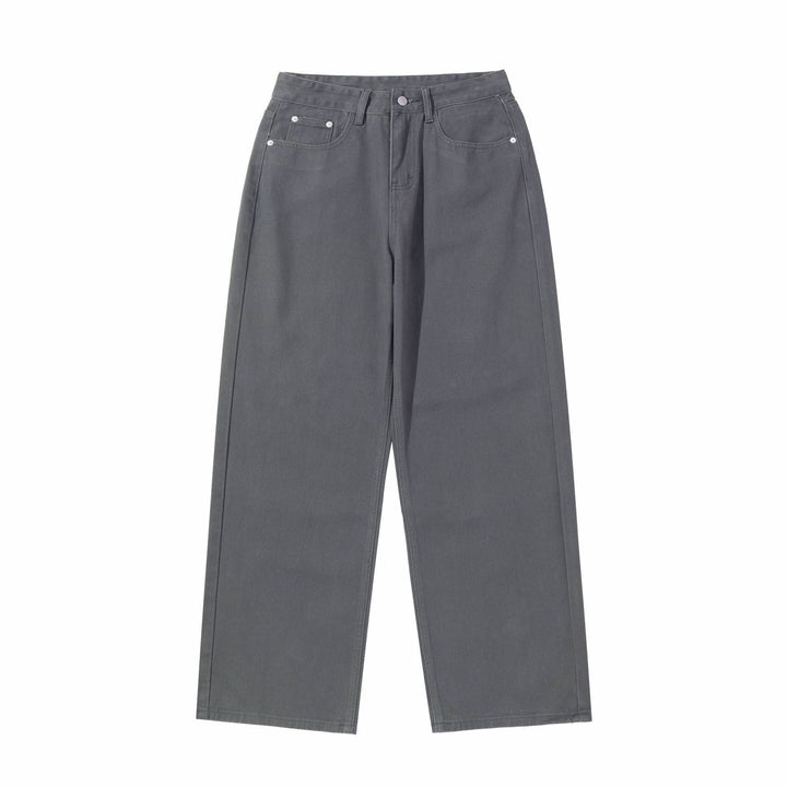 Damen Weite Cropped-Hose mit hohem Bund, geradem Bein und Five-Pocket-Design Echoarchiv