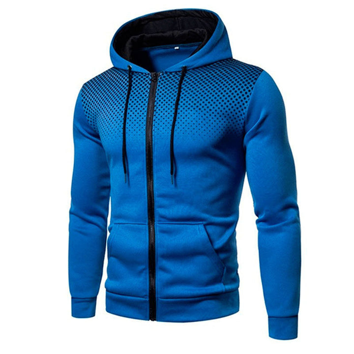 Herren Sportliche Kapuzenjacke mit durchgehendem Reißverschluss und praktischem Taschen Echoarchiv