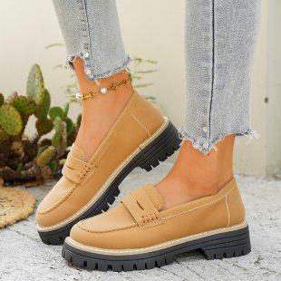 Damen Klassische Loafer mit robuster Profilsohle und gepolstertem Komfortfußbett – Lioré