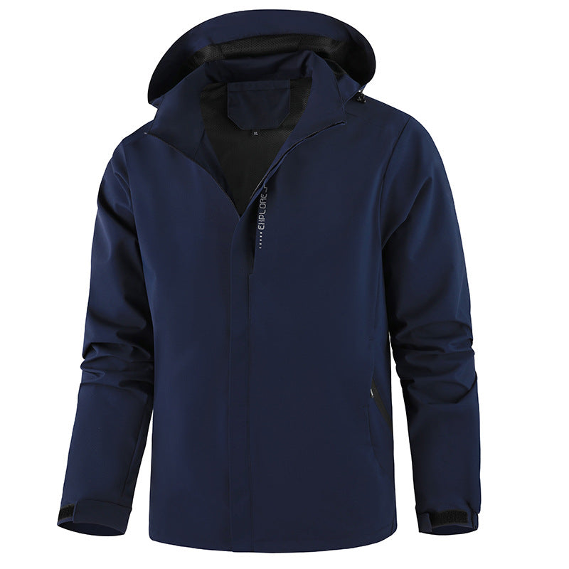 Atmungsaktive Übergangsjacke für Herren mit verstellbarer Kapuze Echo Archive