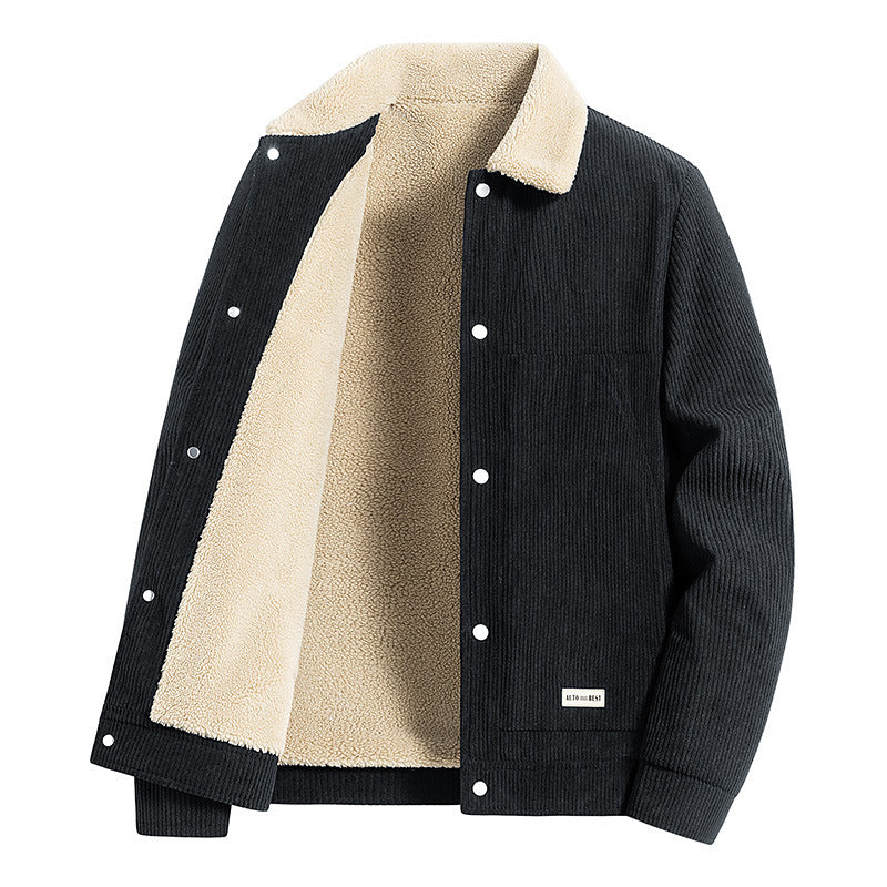 Herren Warme Cordjacke Echo Archiv