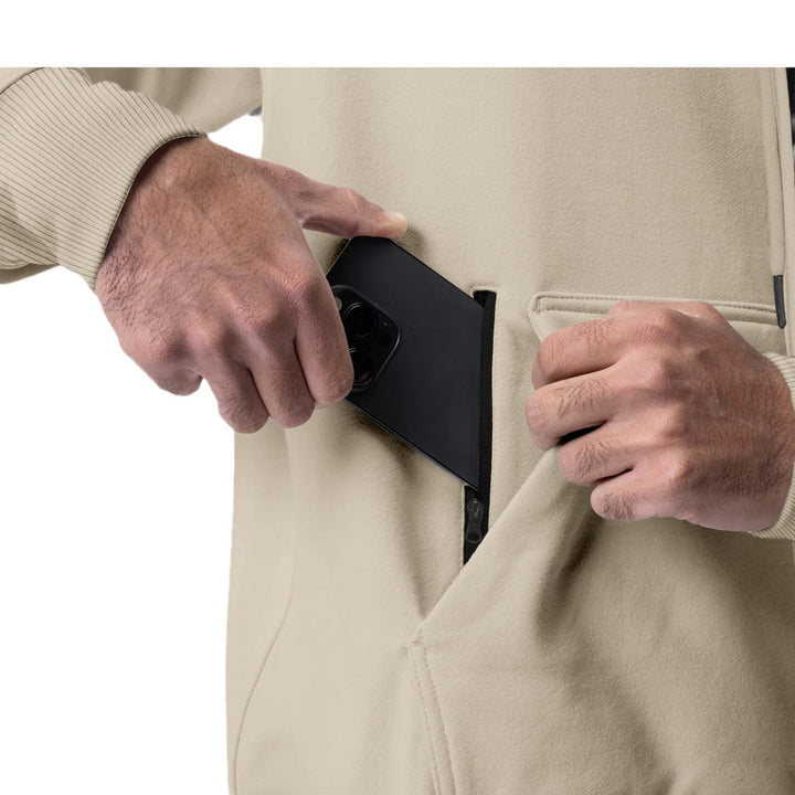 Herren Sportliche Kapuzenjacke mit durchgehendem Reißverschluss und praktischen Taschen Echoarchiv