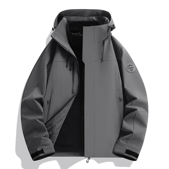 Unisex Wasserabweisende Softshelljacke mit Fleece-Innenfutter und Verstellbarer Kapuze Echo Archiv