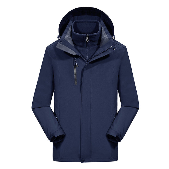 Herren Softshell-Parka mit herausnehmbarer Fleece-Innenjacke und verstellbarer Kapuze Echo Archiv
