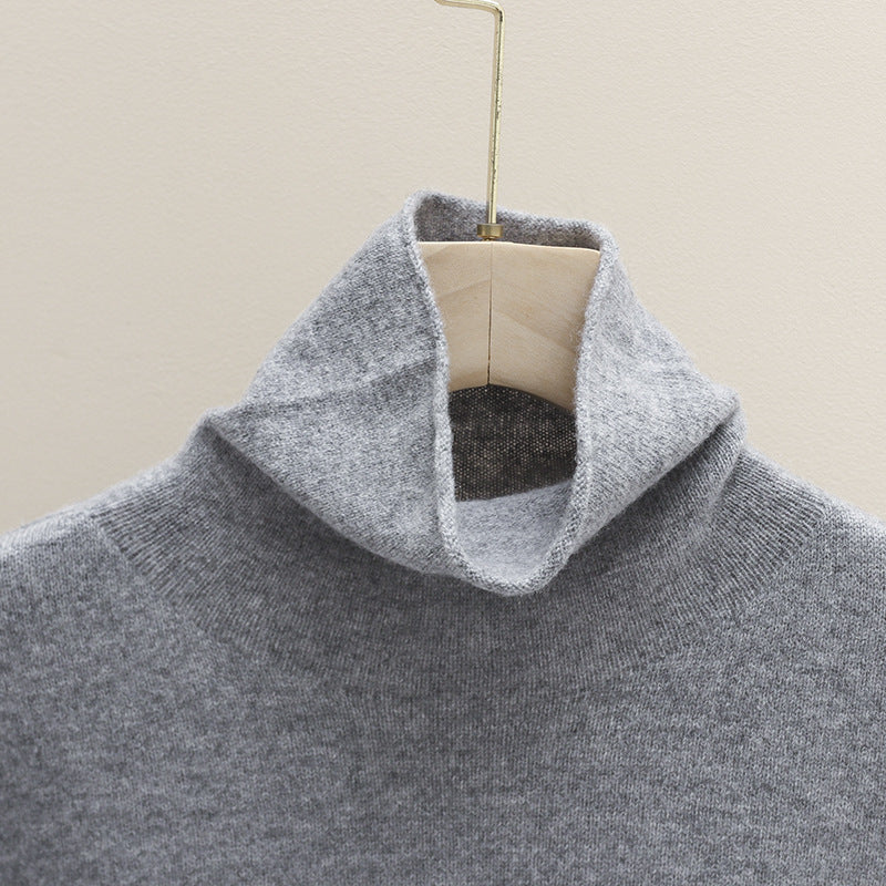 Damen Feiner Rollkragenpullover aus leichtem Feinstrick mit geripptem Saum und schmaler Silhouette Echo Archiv