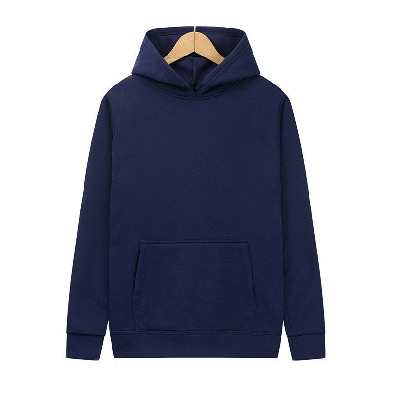 Unisex minimalistischer Kapuzenpullover ohne Reißverschluss mit innen angerautem French-Terry und integrierter Kängurutasche Echo Archiv