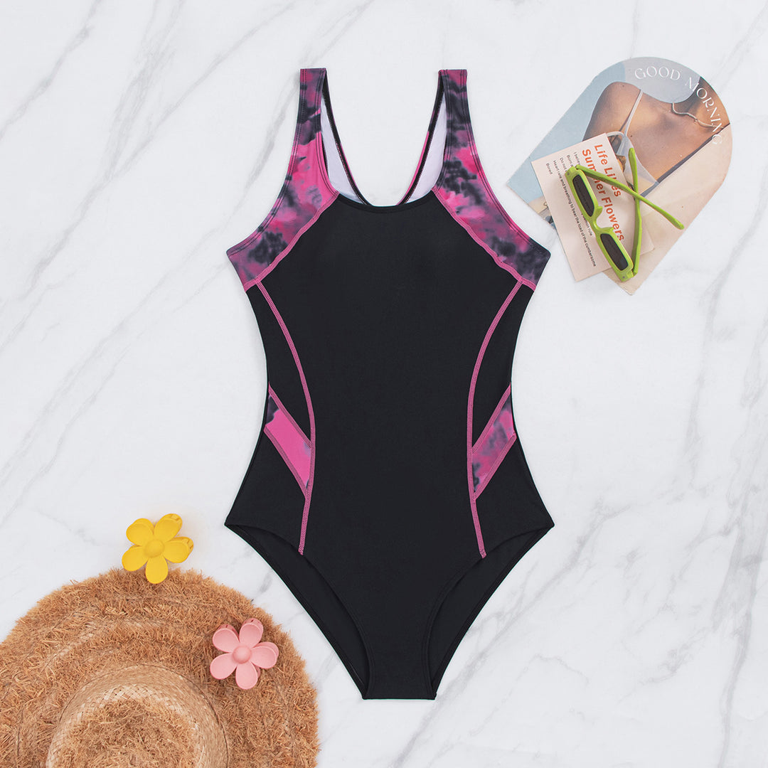 Damen Sportlicher Einteiler mit ergonomischem Schnitt und dynamischem Farbdesign Echo Archiv