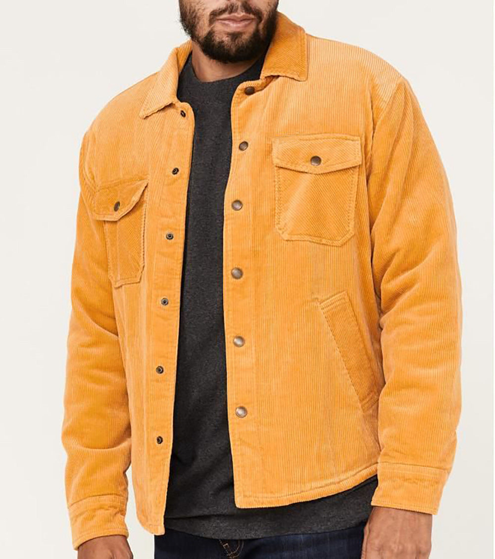 Herren Cordjacke mit praktischen Brusttaschen und weichem Innenfutter Echoarchiv