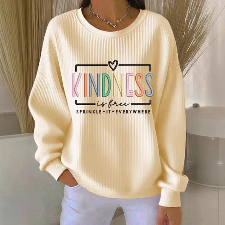Damen Gemütlicher Sweatpullover mit einzigartigem Design Echoarchiv