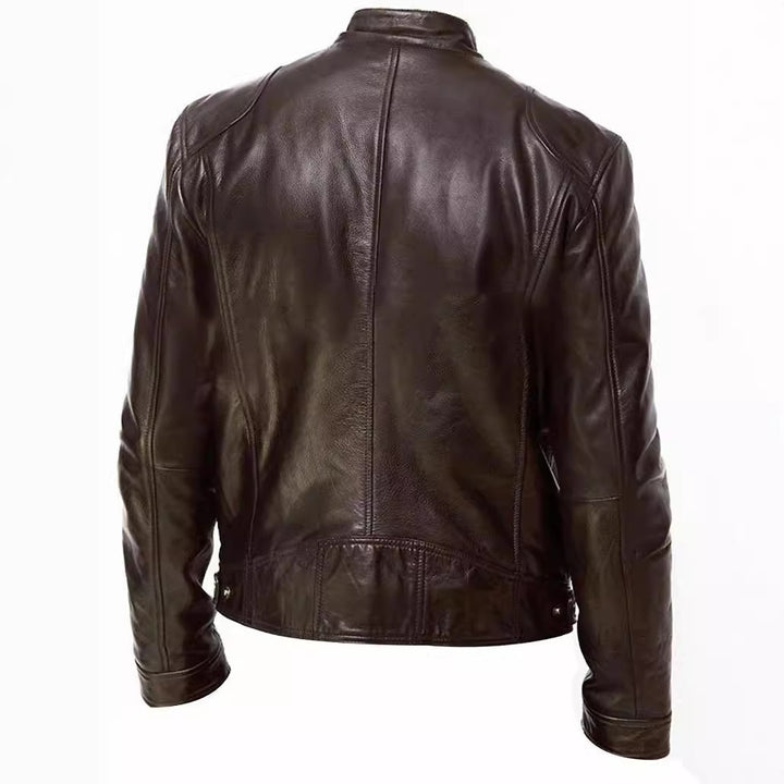 Herren Modische Biker-Lederjacke Echo Archiv
