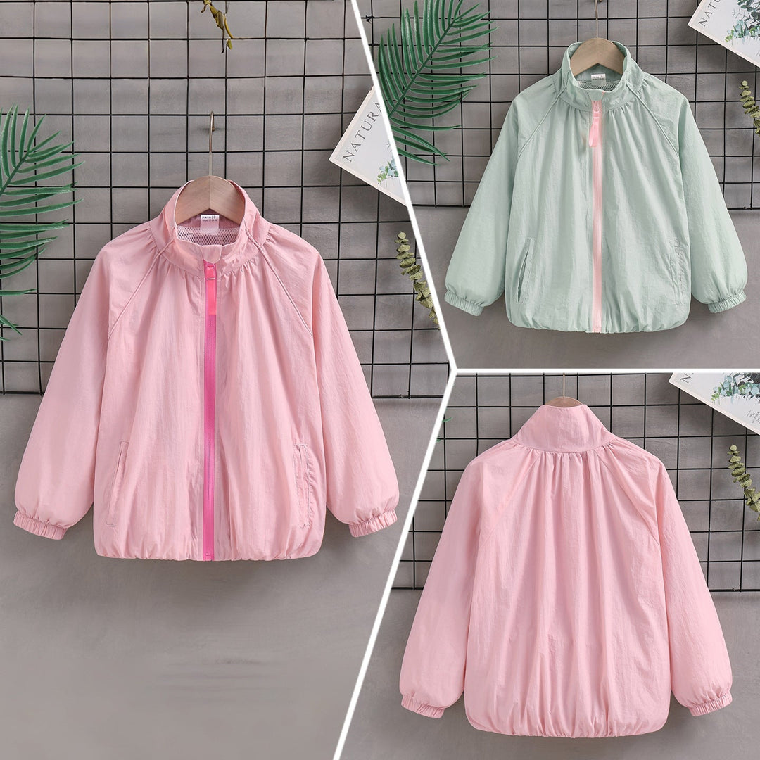 Damen nan leichte Übergangsjacke mit Stehkragen, Mesh-Futter und elastischen Bündchen Echo Archiv